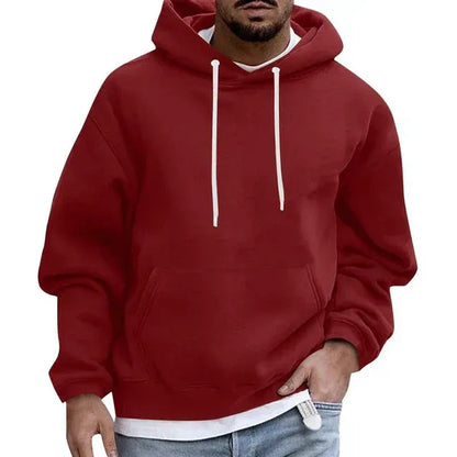 Hoodie for Men – Oversized Fit – Soft Cotton Blend – Kangaroo Pocket – Drawstring Hood