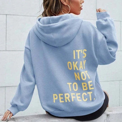 Women's Hoodie – Oversized Fit – Soft Cotton Blend – Long-Sleeved with Back Print