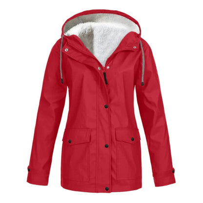 Women's Coat with Hood – Weatherproof – Fur Lining – Tailored Fit – Zipper