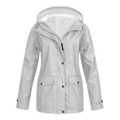 Women's Coat with Hood – Weatherproof – Fur Lining – Tailored Fit – Zipper