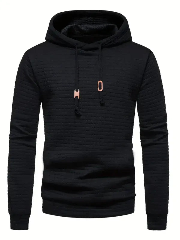 Hoodie for Men – Quilted Fabric – Regular Fit – Relaxed Streetwear Style