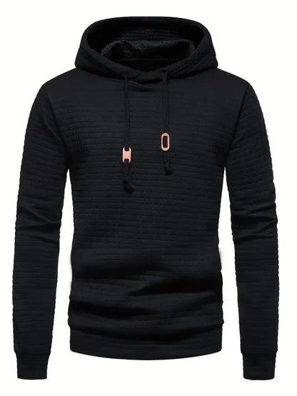 Hoodie for Men – Quilted Fabric – Regular Fit – Relaxed Streetwear Style