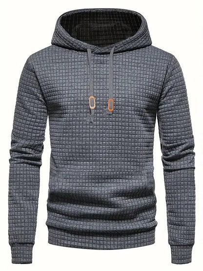 Hoodie for Men – Quilted Fabric – Regular Fit – Relaxed Streetwear Style