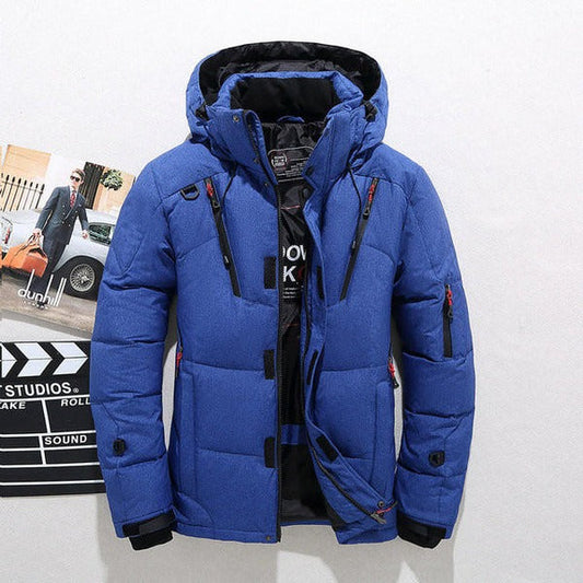 Men's Jacket – Quilted – Regular Fit – Hood – Zipper Closure – Adjustable Fit