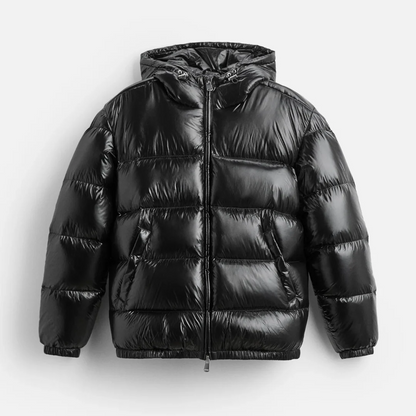 Men’s Puffer Jacket - Synthetic - Oversized Fit - Hooded - Quilted