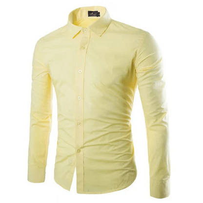 Men's Shirt – Slim Fit – Non-Iron – Breathable Fabric – Shirt Collar – Formal Use