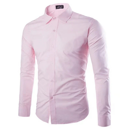 Men's Shirt – Slim Fit – Non-Iron – Breathable Fabric – Shirt Collar – Formal Use