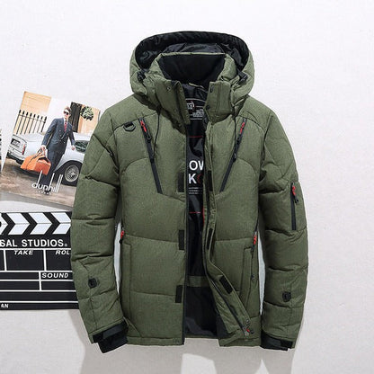 Men's Jacket – Quilted – Regular Fit – Hood – Zipper Closure – Adjustable Fit