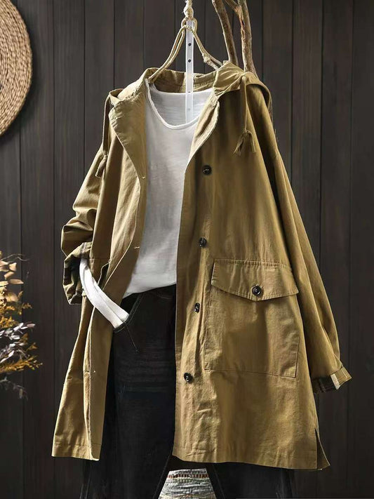 Unisex Parkas - Oversized Fit - Hood with Drawstring - Large Pockets - Wind Resistant