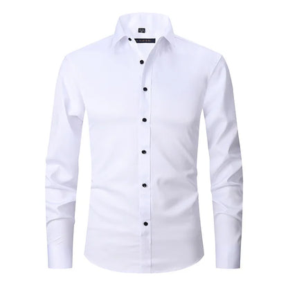 Shirt for men – Slim fit – Stretch fabric – Non-iron – Button-down collar