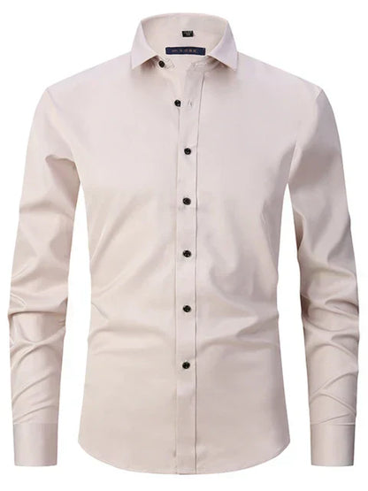 Shirt for men – Slim fit – Stretch fabric – Non-iron – Button-down collar