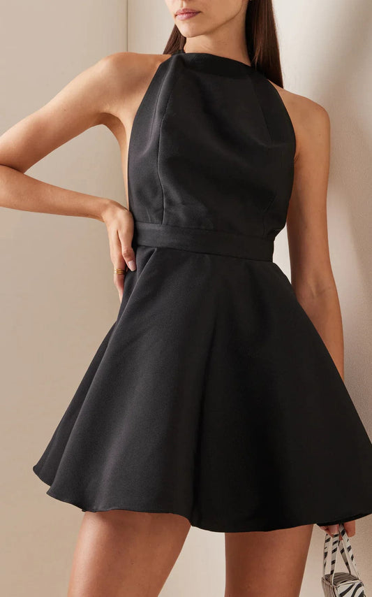 Dress for Women - Sleeveless A-Line - Halterneck - Elegant and Flattering Fit