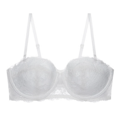Women's Balconette Bra – Underwire Support – Adjustable Straps – Elegant Lace