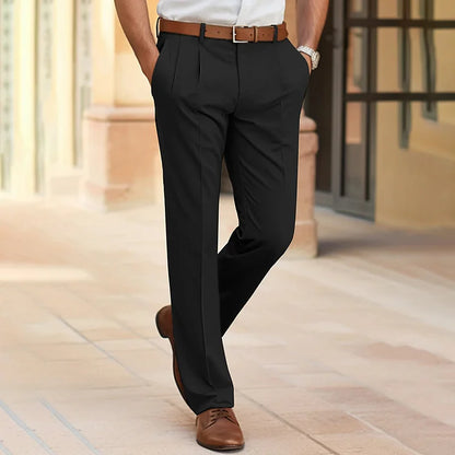 Men's Trousers – Classic Fit – Crease – Breathable Fabric – Formal Style
