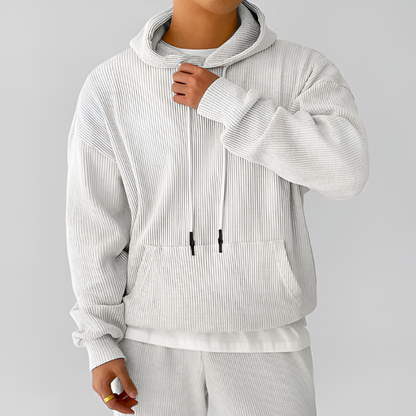 Alfie Oversized Hoodie | Ribbed, Kangaroo Pocket Hoodie