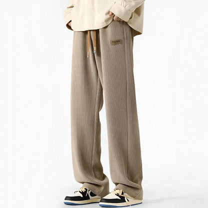 William Relaxed Fit Pants | Ribbed, Drawstring Waist Pants