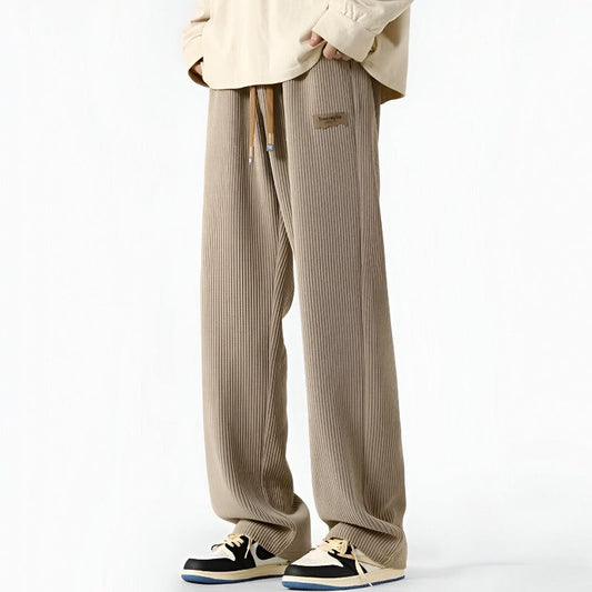William Relaxed Fit Pants | Ribbed, Drawstring Waist Pants