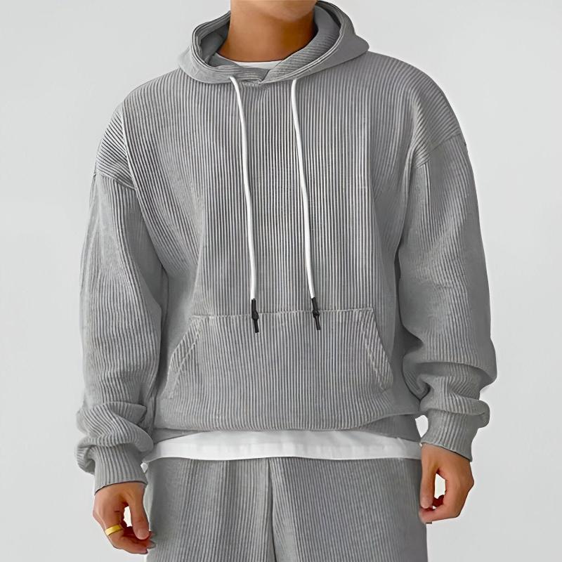 Alfie Oversized Hoodie | Ribbed, Kangaroo Pocket Hoodie
