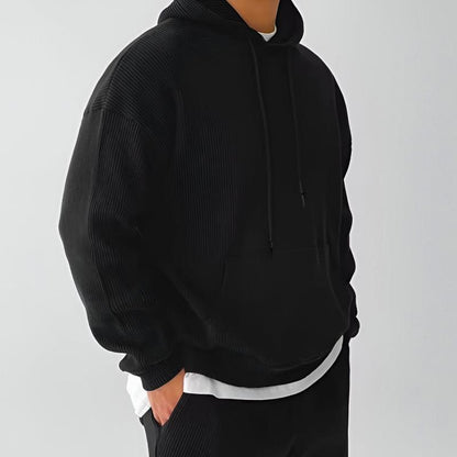 Alfie Oversized Hoodie | Ribbed, Kangaroo Pocket Hoodie