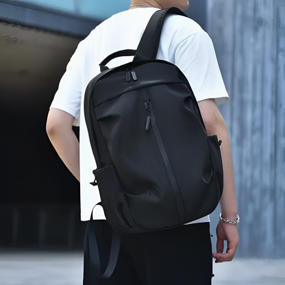 Edward Backpack | Front Zipper Pocket, Adjustable Straps Backpack