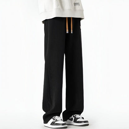William Relaxed Fit Pants | Ribbed, Drawstring Waist Pants