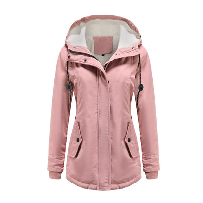 Women's Rain Jacket – Waterproof – Tailored Fit – Fleece-Lined with Hood