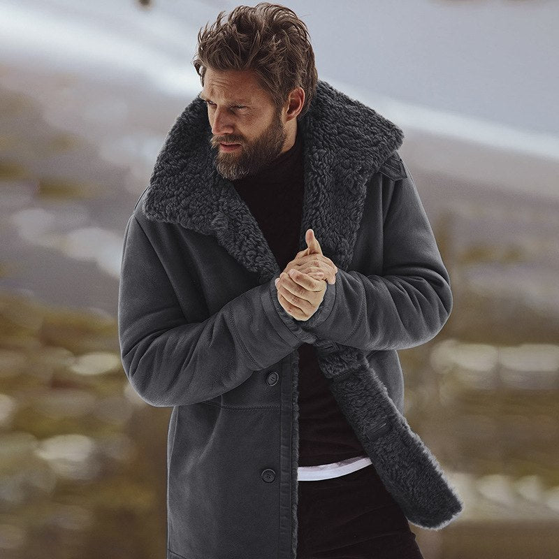 Men's Parka Jacket – Relaxed Fit – Faux Fur Lined – Medium Length – Weather Resistant