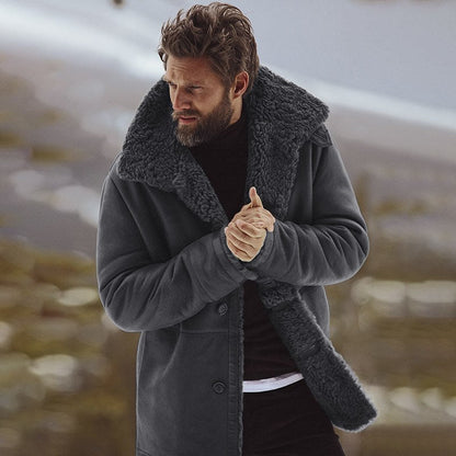 Men's Parka Jacket – Relaxed Fit – Faux Fur Lined – Medium Length – Weather Resistant