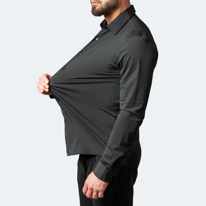 Men's Shirt – Slim Fit – Stretch Fabric – Breathable – Non-Iron – Dress Style