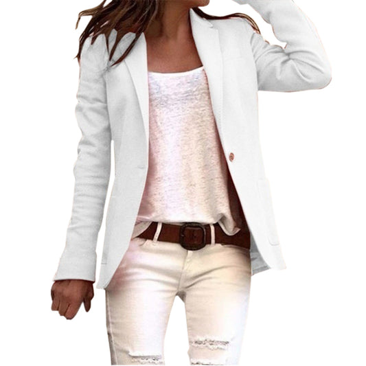 Women's Blazer – Slim Fit – Breathable Fabric – Single-Breasted – Structured Silhouette