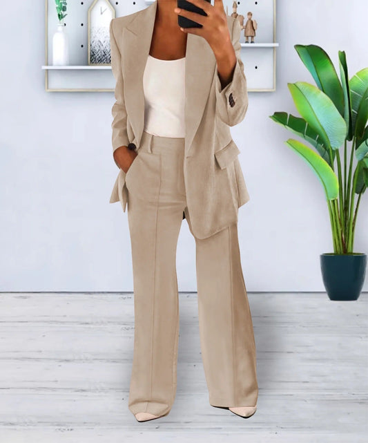 Women's Blazer – Tailored Fit – Single-Breasted – Classic Cut with Lapels