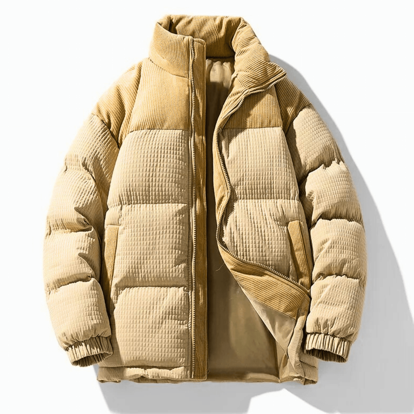 Alexander Oversized Puffer Jacket | Stand Collar Puffer Jacket