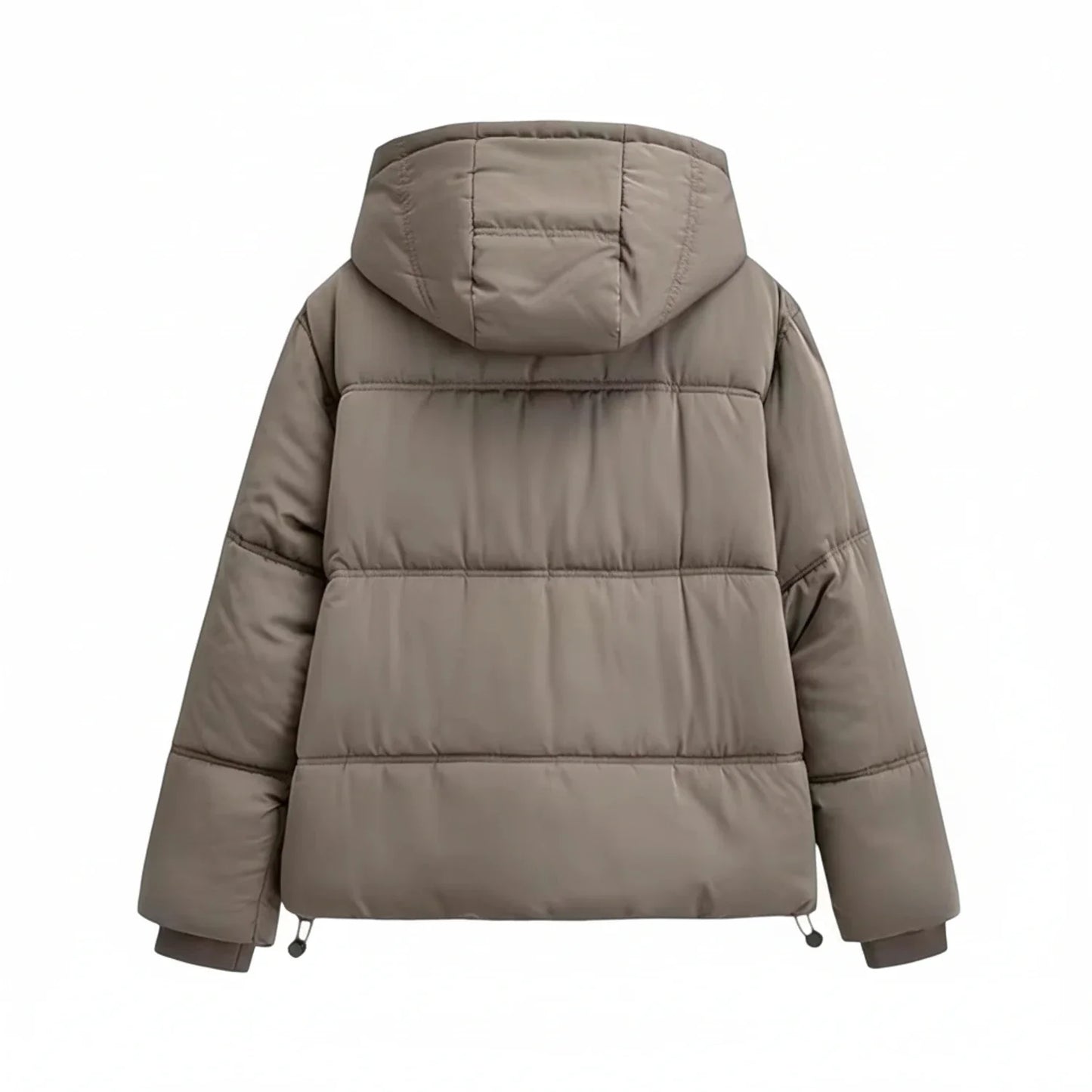 Viola Hooded Puffer Jacket | High Neck Puffer Jacket