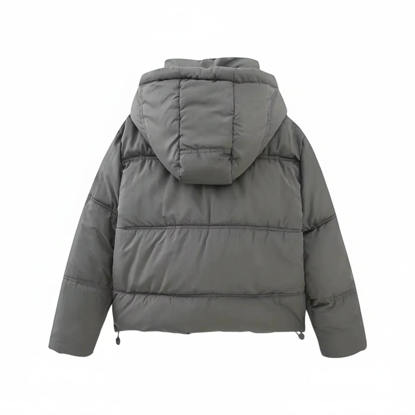 Viola Hooded Puffer Jacket | High Neck Puffer Jacket