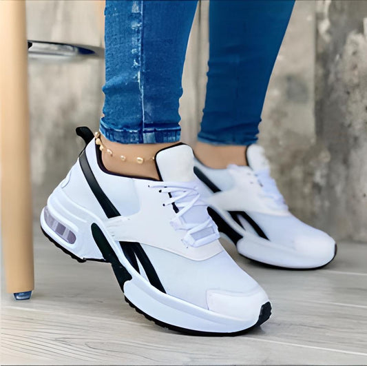 Women's Sneakers – Ergonomic Fit – Breathable Material – Low Top – Shock-Absorbing Sole