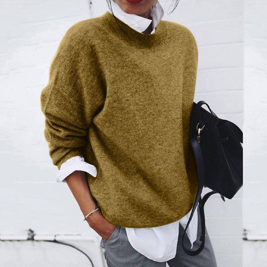 Dame Genser - Oversized Passform - Myk Strikket Stoff - Avslappet og Komfortabel