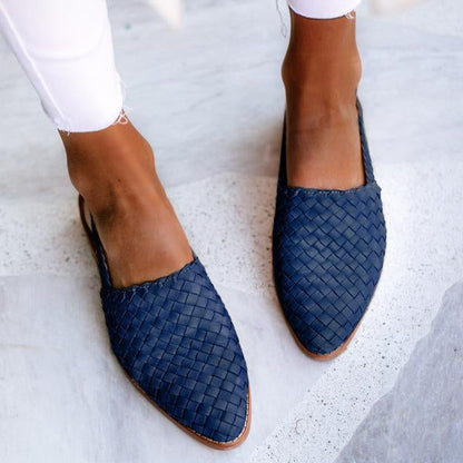 Elvira - Designer casual skinnsandaler med stropp bak