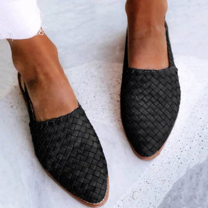 Elvira - Designer casual skinnsandaler med stropp bak