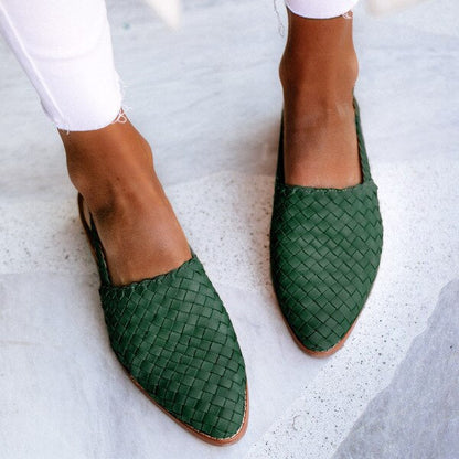 Elvira - Designer casual skinnsandaler med stropp bak